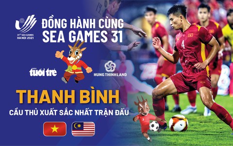Nguyễn Thanh Bình hay nhất trận U23 Việt Nam thắng Malaysia - Ảnh 1. Nguyễn Thanh Bình hay nhất trận U23 Việt Nam thắng Malaysia - Ảnh 1.