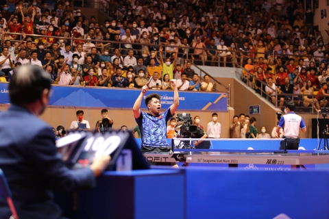 Nguyễn Đức Tuân giành HCV bóng bàn đơn nam ở SEA Games sau 19 năm - Ảnh 1. Nguyễn Đức Tuân giành HCV bóng bàn đơn nam ở SEA Games sau 19 năm - Ảnh 1.