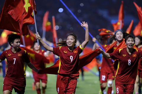 Tuyển nữ Việt Nam lần thứ 7 đoạt HCV SEA Games - Ảnh 1. Tuyển nữ Việt Nam lần thứ 7 đoạt HCV SEA Games - Ảnh 1.