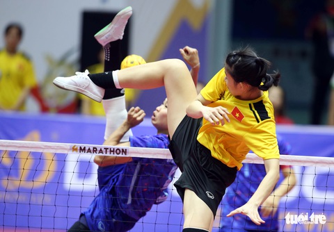 Cầu mây nữ Việt Nam gây sốt dù thua Thái Lan ở chung kết - Ảnh 3. Cầu mây nữ Việt Nam gây sốt dù thua Thái Lan ở chung kết - Ảnh 3.