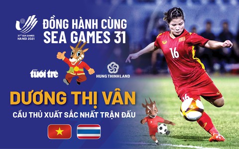 Dương Thị Vân xuất sắc nhất trận chung kết nữ Việt Nam thắng Thái Lan - Ảnh 1. Dương Thị Vân xuất sắc nhất trận chung kết nữ Việt Nam thắng Thái Lan - Ảnh 1.
