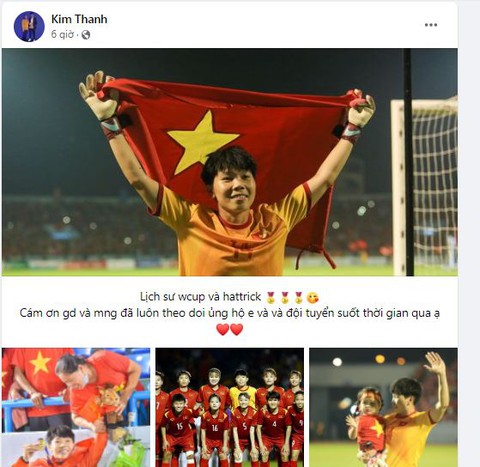 Các tuyển thủ nữ Việt Nam xúc động, cảm ơn người hâm mộ trên Facebook - Ảnh 1. Các tuyển thủ nữ Việt Nam xúc động, cảm ơn người hâm mộ trên Facebook - Ảnh 1.