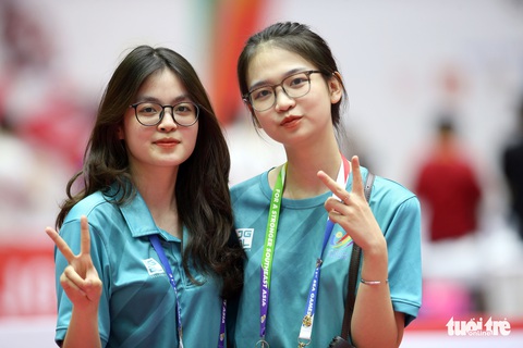 Những bóng hồng dễ thương điểm tô SEA Games 31 - Ảnh 3. Những bóng hồng dễ thương điểm tô SEA Games 31 - Ảnh 3.