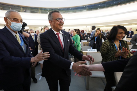 Tổng giám đốc WHO Tedros Adhanom Ghebreyesus tái đắc cử - Ảnh 1. Tổng giám đốc WHO Tedros Adhanom Ghebreyesus tái đắc cử - Ảnh 1.