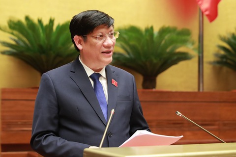 Bộ trưởng Bộ Y tế Nguyễn Thanh Long trình Quốc hội dự án Luật khám bệnh, chữa bệnh sửa đổi - Ảnh 1. Bộ trưởng Bộ Y tế Nguyễn Thanh Long trình Quốc hội dự án Luật khám bệnh, chữa bệnh sửa đổi - Ảnh 1.