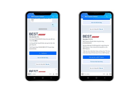 BEST Express triển khai chăm sóc khách hàng qua Zalo - Ảnh 2. BEST Express triển khai chăm sóc khách hàng qua Zalo - Ảnh 2.