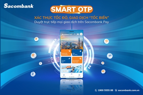 Sacombank tích hợp tính năng xác thực giao dịch trên ứng dụng Sacombank Pay - Ảnh 1. Sacombank tích hợp tính năng xác thực giao dịch trên ứng dụng Sacombank Pay - Ảnh 1.