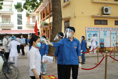 Thí sinh là F0 được bố trí phòng thi tốt nghiệp THPT riêng - Ảnh 1. Thí sinh là F0 được bố trí phòng thi tốt nghiệp THPT riêng - Ảnh 1.