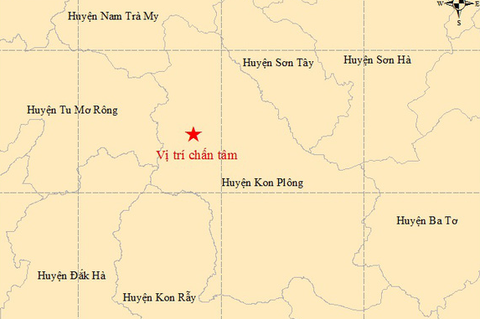 Thêm trận động đất mạnh 3,4 độ Richter ở Kon Tum - Ảnh 1. Thêm trận động đất mạnh 3,4 độ Richter ở Kon Tum - Ảnh 1.