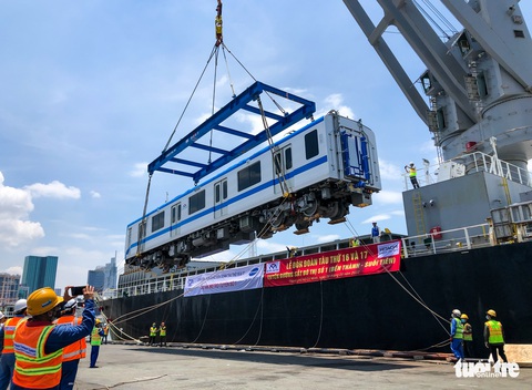 Toàn bộ tàu tuyến metro số 1 đã về TP.HCM - Ảnh 1. Toàn bộ tàu tuyến metro số 1 đã về TP.HCM - Ảnh 1.