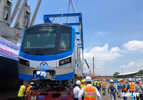 Toàn bộ tàu tuyến metro số 1 đã về TP.HCM - Ảnh 2. Toàn bộ tàu tuyến metro số 1 đã về TP.HCM - Ảnh 2.