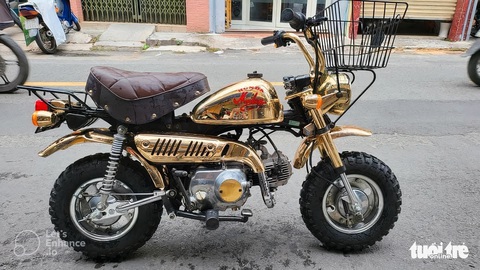 Honda Monkey mạ vàng hàng hiếm giá khoảng 200 triệu đồng tại Việt Nam - Ảnh 1. Honda Monkey mạ vàng hàng hiếm giá khoảng 200 triệu đồng tại Việt Nam - Ảnh 1.