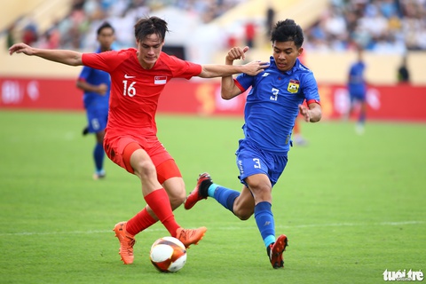 Những hình ảnh trận đấu U23 Lào - U23 Singapore - Ảnh 8. Những hình ảnh trận đấu U23 Lào - U23 Singapore - Ảnh 8.