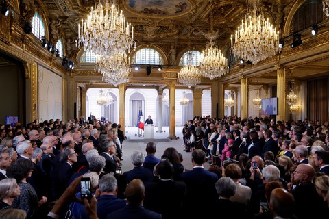 Tổng thống Pháp Emmanuel Macron tuyên thệ nhậm chức nhiệm kỳ 2 - Ảnh 1. Tổng thống Pháp Emmanuel Macron tuyên thệ nhậm chức nhiệm kỳ 2 - Ảnh 1.