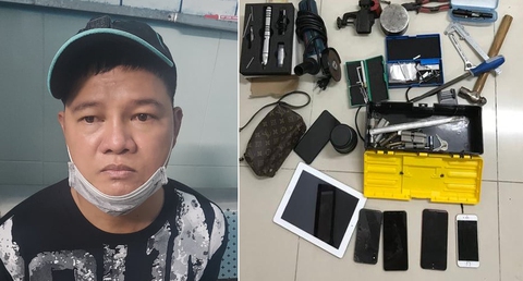 Bắt siêu trộm chuyên đột nhập công ty, nhà hàng ở TP.HCM - Ảnh 1. Bắt siêu trộm chuyên đột nhập công ty, nhà hàng ở TP.HCM - Ảnh 1.