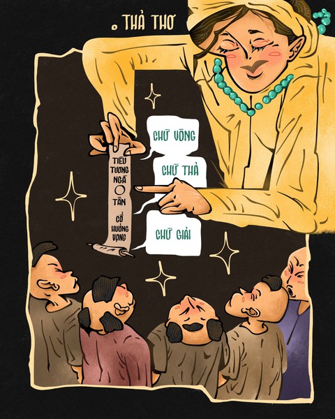 Sinh viên vẽ minh họa cho Vang bóng một thời - Ảnh 4.