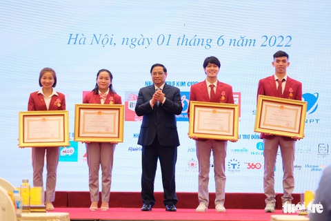 Thủ tướng Phạm Minh Chính: ‘Mỗi huy chương là mồ hôi, nước mắt, tuổi thanh xuân của vận động viên - Ảnh 2. Thủ tướng Phạm Minh Chính: ‘Mỗi huy chương là mồ hôi, nước mắt, tuổi thanh xuân của vận động viên - Ảnh 2.