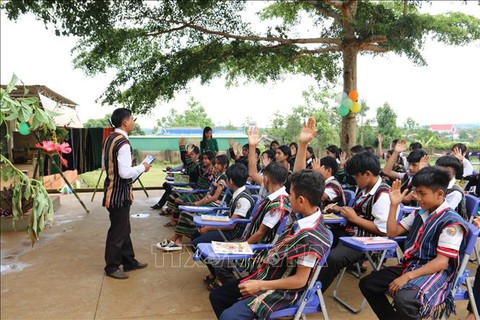 Độc đáo lớp học cồng chiêng - Ảnh 2. Độc đáo lớp học cồng chiêng - Ảnh 2.