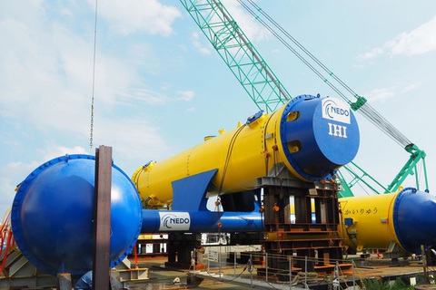 Nhật thử nghiệm thành công turbine phát điện khổng lồ dưới đáy biển - Ảnh 1. Nhật thử nghiệm thành công turbine phát điện khổng lồ dưới đáy biển - Ảnh 1.