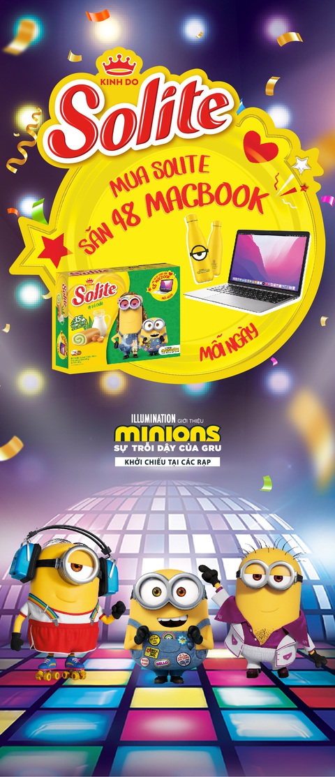 Solite ‘đốn tim’ mẹ và bé với chương trình gặp gỡ độc quyền Minions hè 2022 - Ảnh 1. Solite ‘đốn tim’ mẹ và bé với chương trình gặp gỡ độc quyền Minions hè 2022 - Ảnh 1.