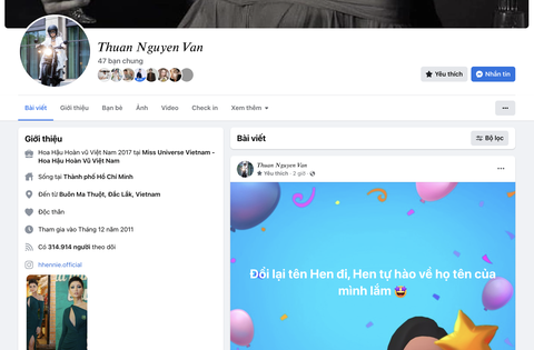 Nhâm Mạnh Dũng, Phan Tuấn Tài, H’Hen Niê... bị hacker đổi tên Facebook - Ảnh 5. Nhâm Mạnh Dũng, Phan Tuấn Tài, H’Hen Niê... bị hacker đổi tên Facebook - Ảnh 5.