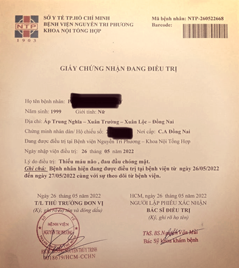 Cảnh báo giấy tờ khám sức khỏe của Bệnh viện Nguyễn Tri Phương bị làm giả - Ảnh 1. Cảnh báo giấy tờ khám sức khỏe của Bệnh viện Nguyễn Tri Phương bị làm giả - Ảnh 1.