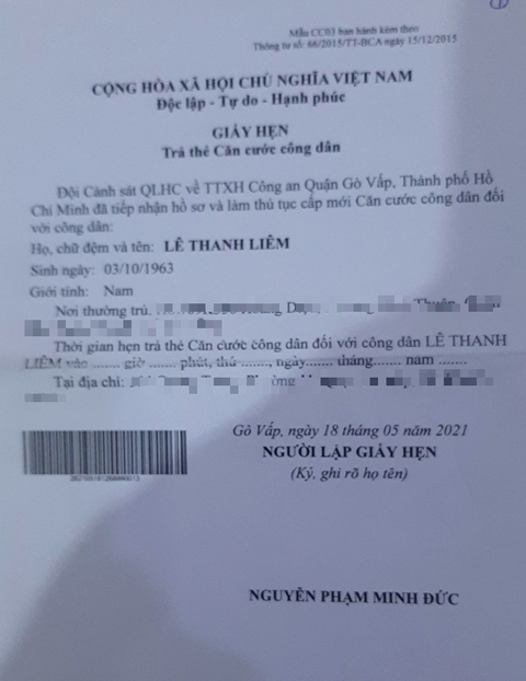 Chờ lấy căn cước công dân cả năm trời, hỏi thì công an nói làm lại - Ảnh 1. Chờ lấy căn cước công dân cả năm trời, hỏi thì công an nói làm lại - Ảnh 1.