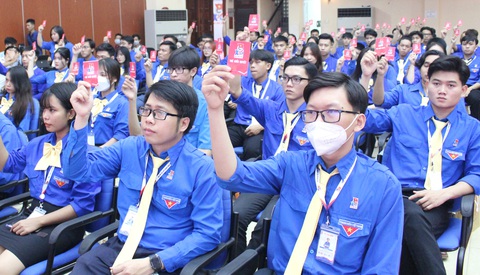 Đại hội Đoàn bầu bằng thùng phiếu tự đếm số phiếu - Ảnh 4. Đại hội Đoàn bầu bằng thùng phiếu tự đếm số phiếu - Ảnh 4.