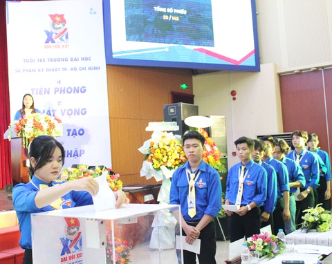 Đại hội Đoàn bầu bằng thùng phiếu tự đếm số phiếu - Ảnh 3. Đại hội Đoàn bầu bằng thùng phiếu tự đếm số phiếu - Ảnh 3.