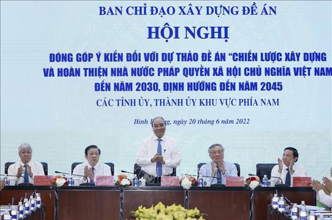 Chủ tịch nước: Xây dựng và hoàn thiện nhà nước pháp quyền XHCN là trọng tâm của đổi mới chính trị - Ảnh 1. Chủ tịch nước: Xây dựng và hoàn thiện nhà nước pháp quyền XHCN là trọng tâm của đổi mới chính trị - Ảnh 1.