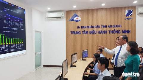 An Giang: Vận hành thử nghiệm Trung tâm điều hành thông minh để giám sát 10 lĩnh vực - Ảnh 2. An Giang: Vận hành thử nghiệm Trung tâm điều hành thông minh để giám sát 10 lĩnh vực - Ảnh 2.