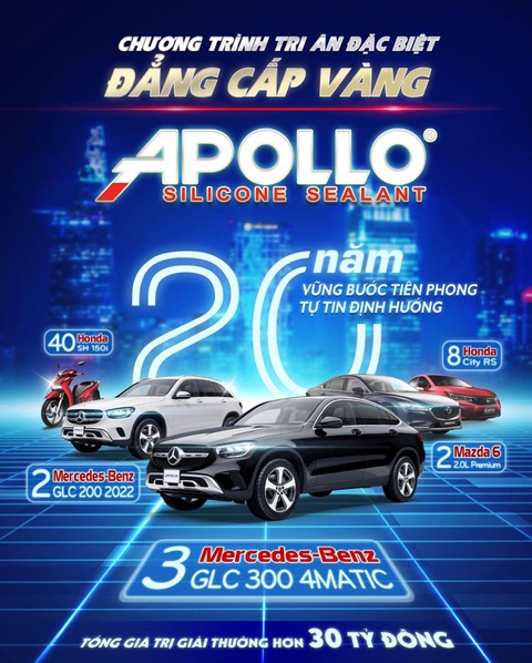 Apollo Silicone chi 30 tỉ tặng ‘xế xịn’ cho nhà phân phối - Ảnh 1. Apollo Silicone chi 30 tỉ tặng ‘xế xịn’ cho nhà phân phối - Ảnh 1.