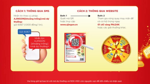 ‘Săn’ hơn 400 chỉ vàng và nhiều quà tặng khi mở túi Aji-ngon® - Ảnh 3. ‘Săn’ hơn 400 chỉ vàng và nhiều quà tặng khi mở túi Aji-ngon® - Ảnh 3.