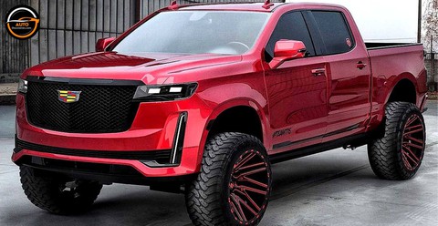 Xe nhà giàu Cadillac Escalade sẽ ra sao nếu có bản bán tải 6 bánh? - Ảnh 2. Xe nhà giàu Cadillac Escalade sẽ ra sao nếu có bản bán tải 6 bánh? - Ảnh 2.