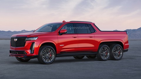 Xe nhà giàu Cadillac Escalade sẽ ra sao nếu có bản bán tải 6 bánh? - Ảnh 1. Xe nhà giàu Cadillac Escalade sẽ ra sao nếu có bản bán tải 6 bánh? - Ảnh 1.