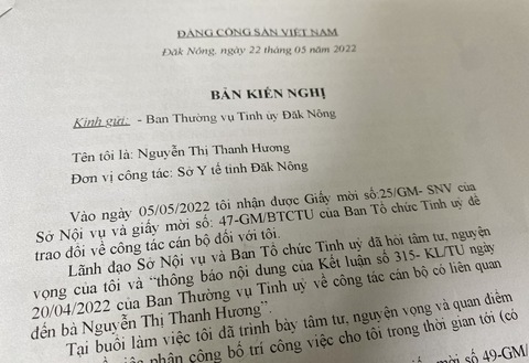 Ban cán sự Đảng UBND tỉnh Đắk Nông có sai sót khi chuyển giám đốc xuống nhân viên - Ảnh 1. Ban cán sự Đảng UBND tỉnh Đắk Nông có sai sót khi chuyển giám đốc xuống nhân viên - Ảnh 1.