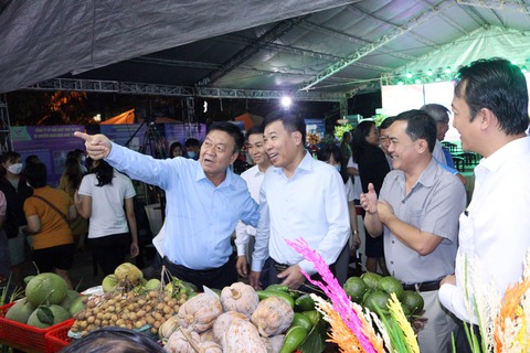 Bình Phước khai mạc hội chợ trái cây và nông sản - Ảnh 1. Bình Phước khai mạc hội chợ trái cây và nông sản - Ảnh 1.