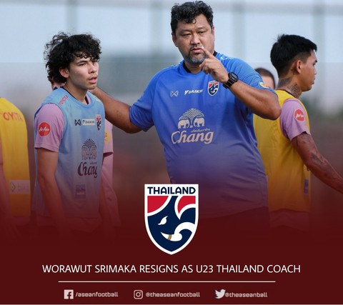 HLV tuyển U23 Thái Lan Worrawoot Srimaka từ chức - Ảnh 1. HLV tuyển U23 Thái Lan Worrawoot Srimaka từ chức - Ảnh 1.