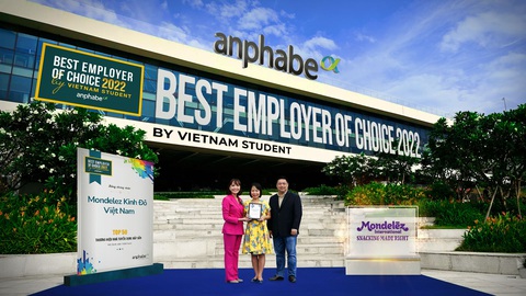 Mondelez Kinh Đô được vinh danh thương hiệu tuyển dụng hấp dẫn năm 2022 - Ảnh 1. Mondelez Kinh Đô được vinh danh thương hiệu tuyển dụng hấp dẫn năm 2022 - Ảnh 1.