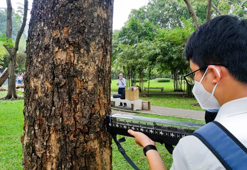 Dùng công nghệ kiểm tra sức khỏe cây xanh - Ảnh 1. Dùng công nghệ kiểm tra sức khỏe cây xanh - Ảnh 1.