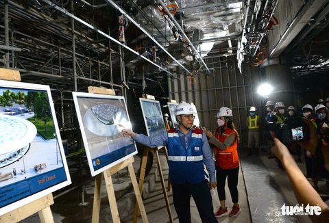 Cửa lấy sáng - điểm nhấn của nhà ga metro trung tâm Bến Thành - Ảnh 4. Cửa lấy sáng - điểm nhấn của nhà ga metro trung tâm Bến Thành - Ảnh 4.