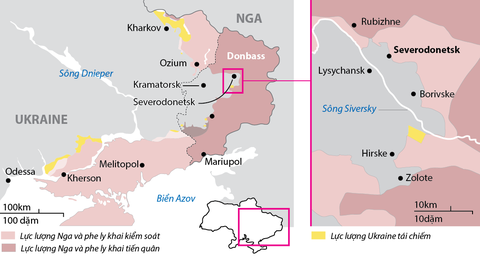 Giằng co ở chảo lửa Severodonetsk - Ảnh 1. Giằng co ở chảo lửa Severodonetsk - Ảnh 1.