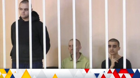 Tòa án nước cộng hòa tự xưng Donetsk tuyên tử hình 3 tù binh là lính đánh thuê - Ảnh 1. Tòa án nước cộng hòa tự xưng Donetsk tuyên tử hình 3 tù binh là lính đánh thuê - Ảnh 1.