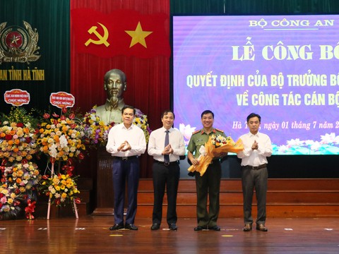 Phó cục trưởng Cục An ninh nội địa làm giám đốc Công an Hà Tĩnh - Ảnh 2. Phó cục trưởng Cục An ninh nội địa làm giám đốc Công an Hà Tĩnh - Ảnh 2.
