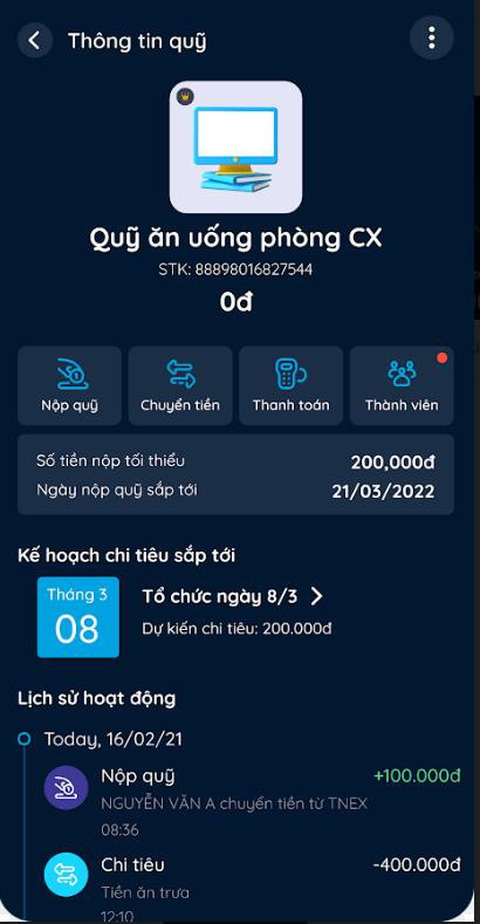 TNEX ‘đồng hành’ cùng dân công sở với tính năng ‘quỹ trà chiều’ - Ảnh 2. TNEX ‘đồng hành’ cùng dân công sở với tính năng ‘quỹ trà chiều’ - Ảnh 2.