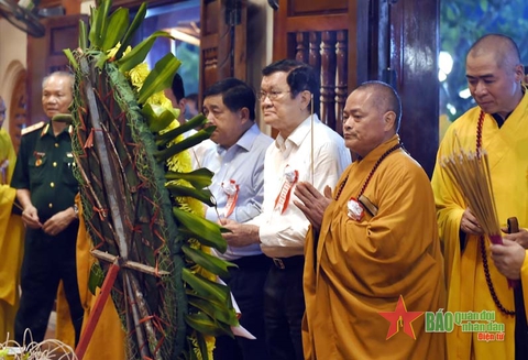 Truy điệu, an táng hài cốt liệt sĩ tại Nghĩa trang liệt sĩ quốc gia Vị Xuyên - Ảnh 1. Truy điệu, an táng hài cốt liệt sĩ tại Nghĩa trang liệt sĩ quốc gia Vị Xuyên - Ảnh 1.