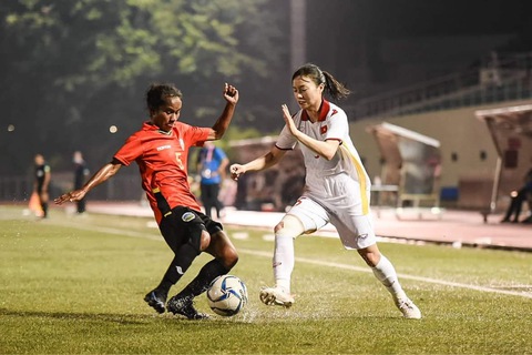 Thắng Timor Leste 6-0, tuyển nữ Việt Nam giành ưu thế trước trận quyết định gặp Myanmar - Ảnh 1. Thắng Timor Leste 6-0, tuyển nữ Việt Nam giành ưu thế trước trận quyết định gặp Myanmar - Ảnh 1.