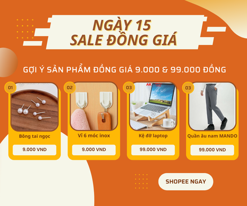 Mua sắm hàng hiệu giá tốt với ưu đãi miễn phí vận chuyển hấp dẫn tại Ngày 15 Sale Đồng Giá - Ảnh 3. Mua sắm hàng hiệu giá tốt với ưu đãi miễn phí vận chuyển hấp dẫn tại Ngày 15 Sale Đồng Giá - Ảnh 3.
