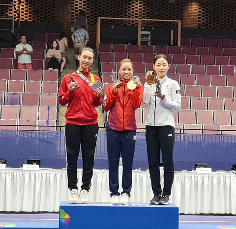 Dương Thúy Vi giành huy chương vàng wushu tại World Games 2022 - Ảnh 1. Dương Thúy Vi giành huy chương vàng wushu tại World Games 2022 - Ảnh 1.