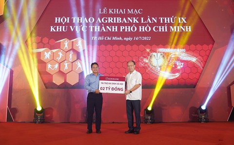 Tưng bừng khai mạc Hội thao Agribank lần thứ IX năm 2022 khu vực TP.HCM - Ảnh 1. Tưng bừng khai mạc Hội thao Agribank lần thứ IX năm 2022 khu vực TP.HCM - Ảnh 1.